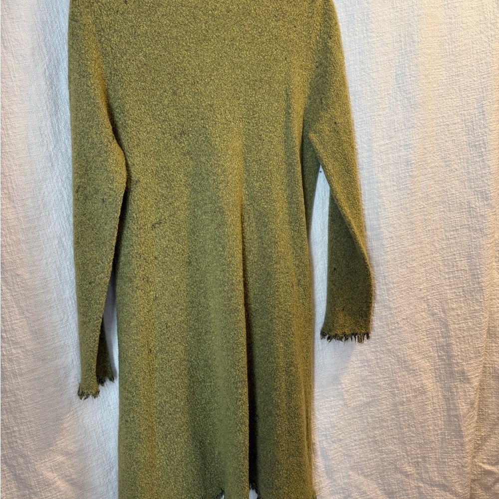 J. Jill Olive Green Long Sleeve Knit Sweater